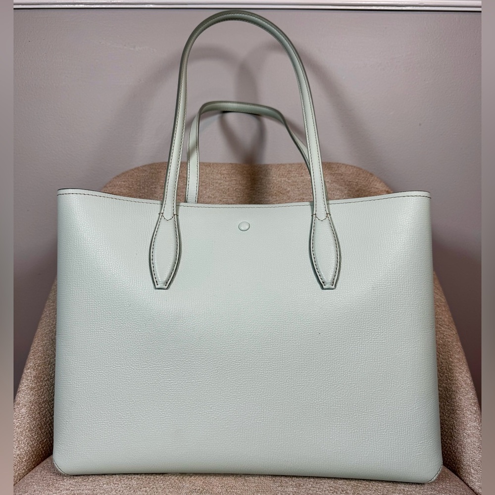 Kate Spade New York All Day Large Tote Bag with Wristlet Pouch in Crystal Blue - Picture 4 of 16